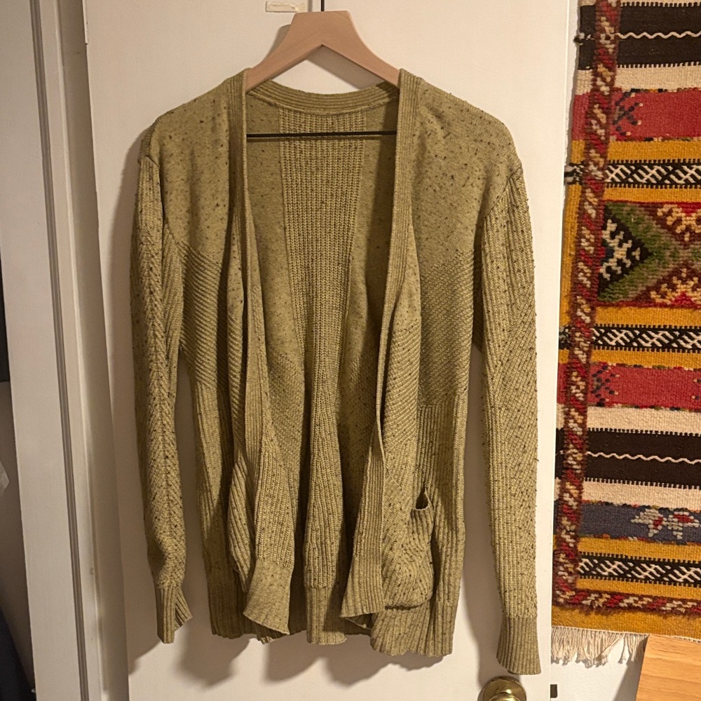 Lululemon green cardigan